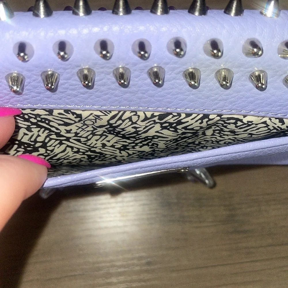 Rebecca Minkoff Leather Studded Wallet on a Chain Used - Picture 6 of 9